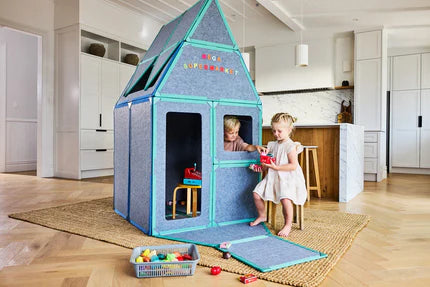 Kit Maison Modulaire Magnétique – Panneaux Créatifs pour Enfants (16 pièces)