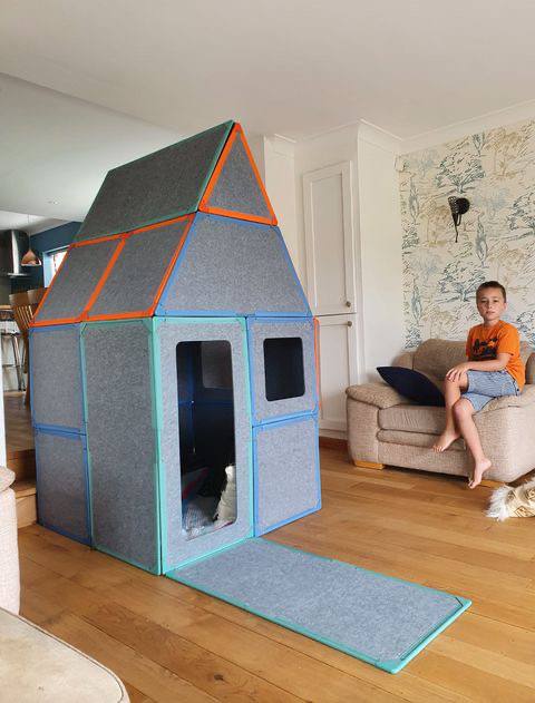Kit Maison Modulaire Magnétique – Panneaux Créatifs pour Enfants (16 pièces)